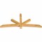 Ekena Millwork Alberta Rough Sawn Timber Gable Bracket, Western Red Cedar, 84"W x 38"H x 4"D x 4"F, 11/12 Pitch GBW084X38X0404ALB00RWR - alternate 5